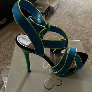 Blue and Green Jessica Simpson Heels… Never been WORN